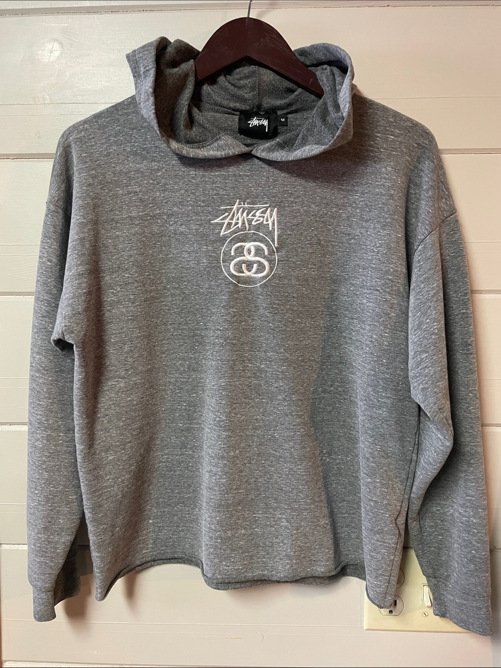 Stussy Sweatshirt Hoodie Women’s Pull Over Embroidery 
Size M.